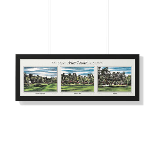 "Amen Corner 1968" Horizontal Wall Art Golf Poster