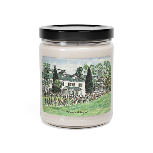 Patrons of Augusta Scented Candle Featuring Original Golf Art