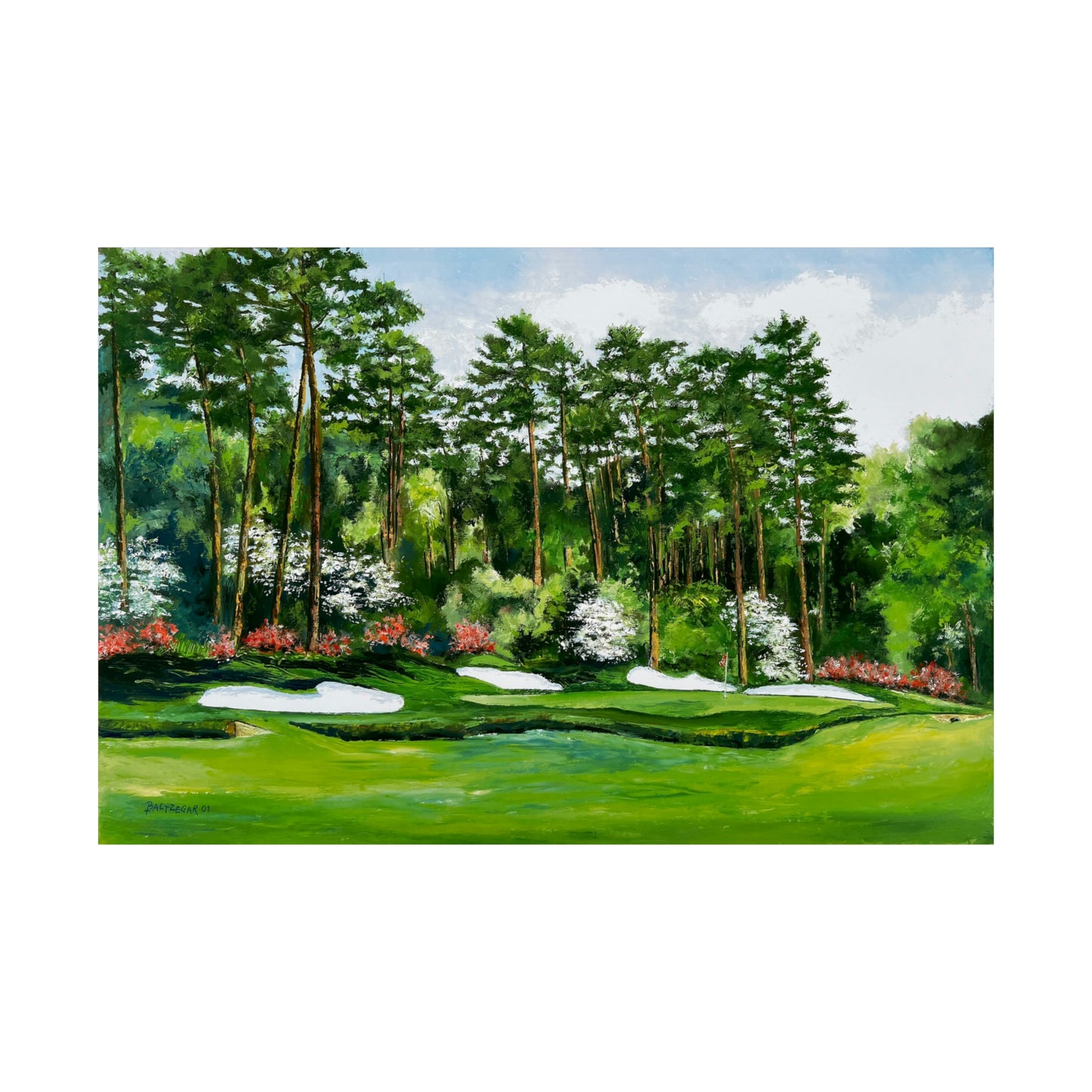 13th Hole "Azalea" Museum Grade Matte Poster