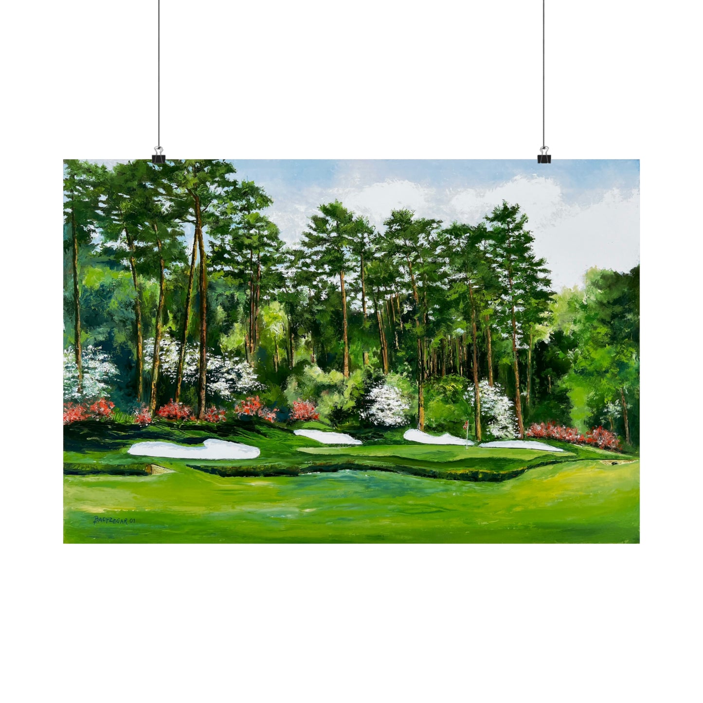 13th Hole "Azalea" Museum Grade Matte Poster