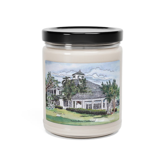 Antebellum Clubhouse Scented Candle With Original Golf Art