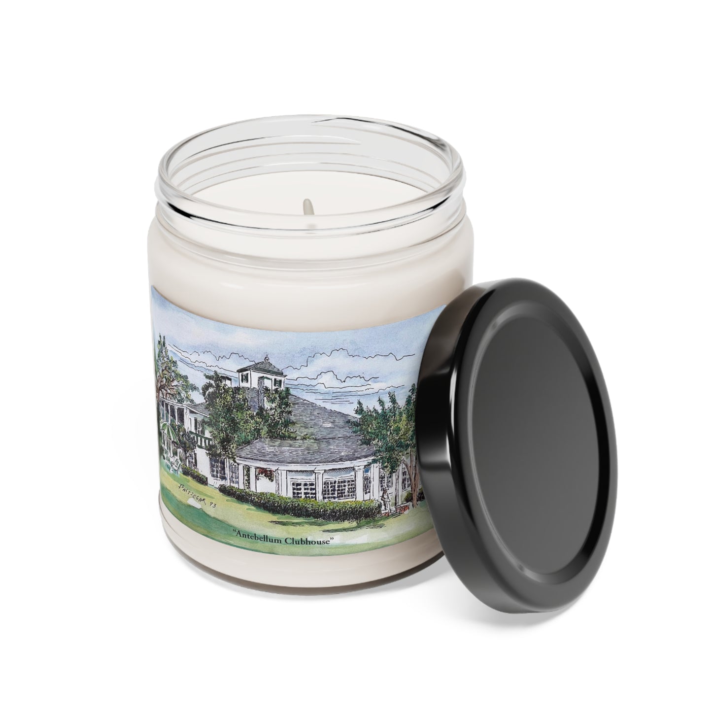 Antebellum Clubhouse Scented Candle With Original Golf Art