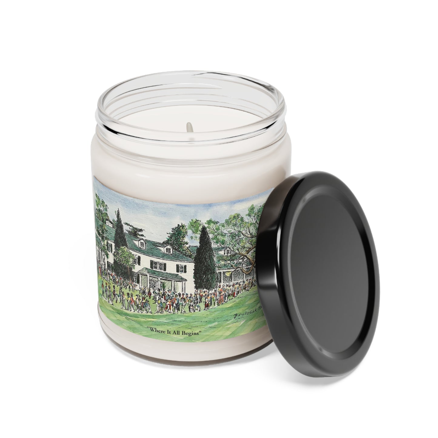 Patrons of Augusta Scented Candle Featuring Original Golf Art