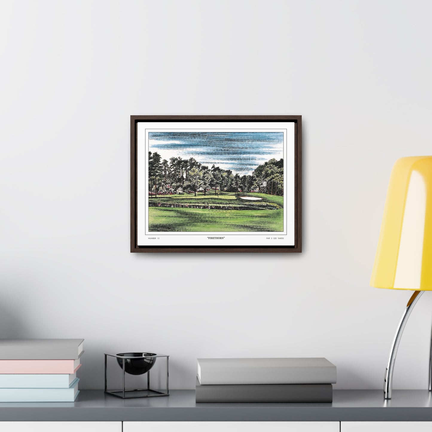 Firethorn Hole 15 Framed Canvas Golf Art